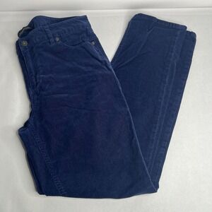 Talbots Flawless Five-Pocket Navy Blue Corduroy Pants Women's 10‎ Straight EUC